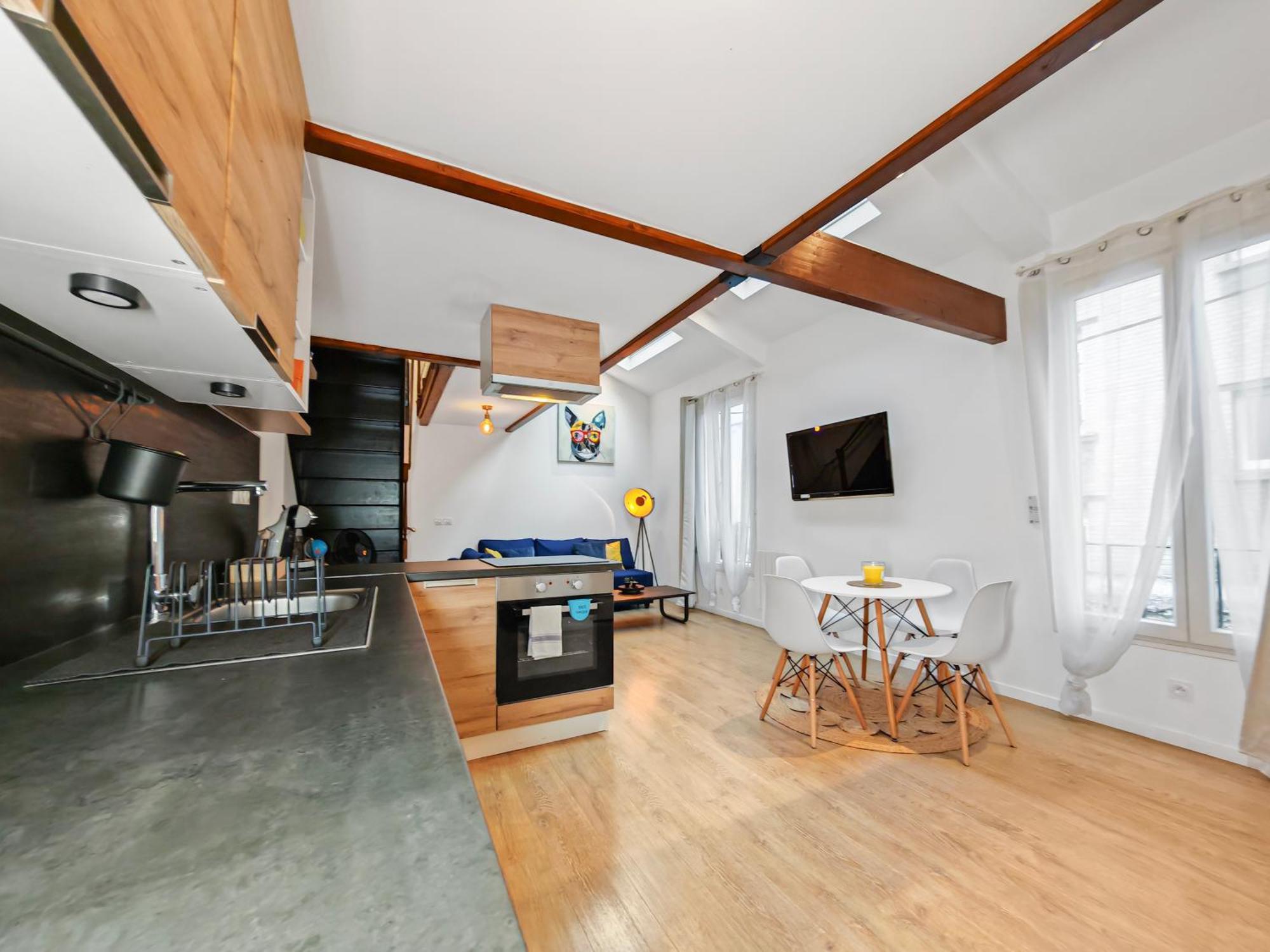 Apartmán Loft Duplex A 2 Min De Paris - Parking Gratuit Le Pré-Saint-Gervais Exteriér fotografie